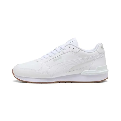 PUMA ST Runner v4 L Sneaker weiß 42,5 EU - Sneaker in Größe 42,5 EU, aus hochwertigem Leder und Textil, ideal für lässige Outfits mit optimaler Dämpfung und Tragekomfort.