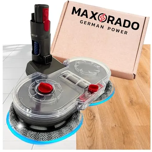 Maxorado Wischaufsatz für Dyson V7 V8 V10 V11 V15 – 2in1 Wischmopp mit 2 Pads - Der Maxorado Wischaufsatz für Dyson verbindet Saugen und Wischen in einem Schritt. Mit abnehmbarem Wassertank für optimale Steuerung der Wasserausgabe und einfacher Installation – ein Must-Have für jeden Haushalt!