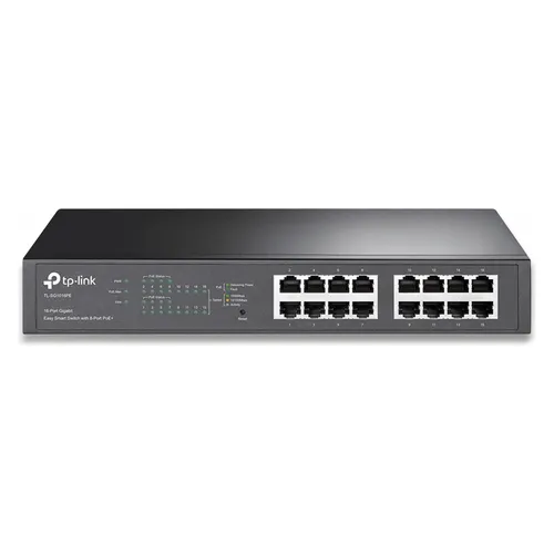 TP-Link TL-SG1016PE 16-Port Gigabit Switch - 16-Port Gigabit Switch von TP-Link, ideal für Netzwerkerweiterungen, mit energieeffizientem Design und zuverlässiger Leistung für den professionellen Einsatz.