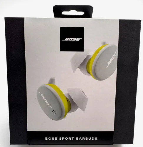 Bose Sport Earbuds - Kabellose In-Ear Kopfhörer in Weiß - Kopfhörer für Sport und Fitness, mit IPX4 Schutz gegen Spritzwasser und hervorragendem Klang für Höchstleistungen. Bequemer Sitz dank StayHear Max Ohreinsätzen in 3 Größen.