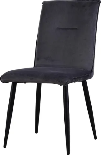 HTI-Living Esszimmerstuhl Salinas Velvet, Set mit 1 Stuhl - Eleganter Esszimmerstuhl aus Samt mit hohem Sitzkomfort und stilvollen Ziernähten. Ideal für ein modernes Ambiente. Maße: 44,5 x 90 x 60 cm, belastbar bis 120 kg.