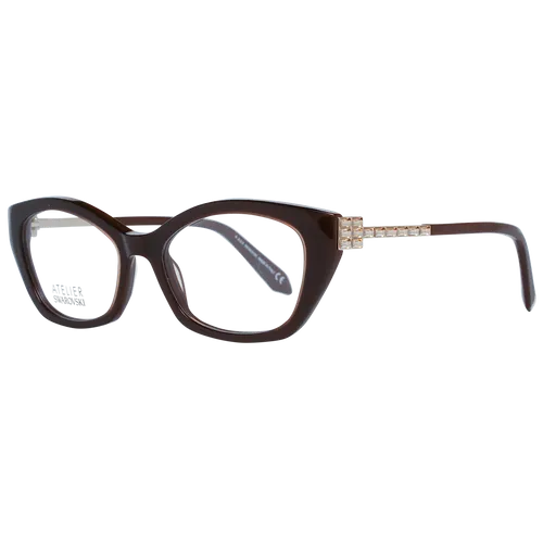Atelier Swarovski Brille SK5361-P 52 036 Damen Braun - Damen Brillenfassung im trendigen Katzenaugen-Stil, ideal für modebewusste Frauen. Mit hochwertigem Kunststoffrahmen und original Etui für optimalen Schutz.