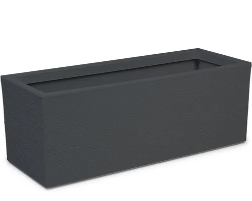 ONDIS24 Blumenkasten Graphit - 79.5 x 29.5 x 29.5 cm - Garten-Zubehör mit 57 Liter Pflanzvolumen, ideal für kreative Bepflanzungen auf Balkon oder Terrasse.