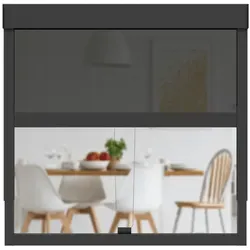 Rollo Außenrollo ohne Bohren (Grau, Transparent) für Fenster CLIP'N'SHADE, CLIP`N`SHADE 120 cm