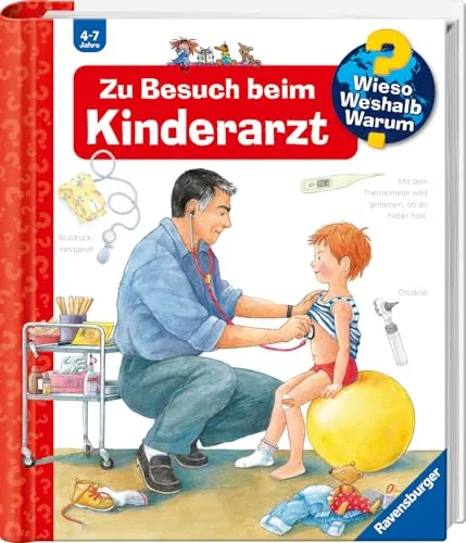 Wieso? Weshalb? Warum? Band 9 - Zu Besuch beim Kinderarzt - Sachbilderbuch für Kinder ab 4 Jahren, fördert das Verständnis für Arztbesuche durch interaktive Klappen und kindgerechte Erklärungen.