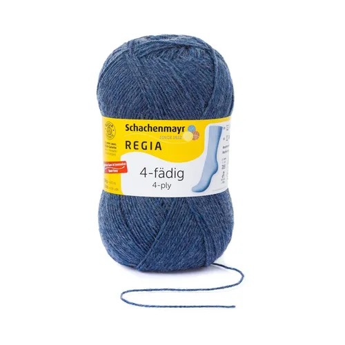 4-FÄDIG 100g von REGIA - JEANS MELIERT (02137) - 100 g / ca. 420 m Wolle