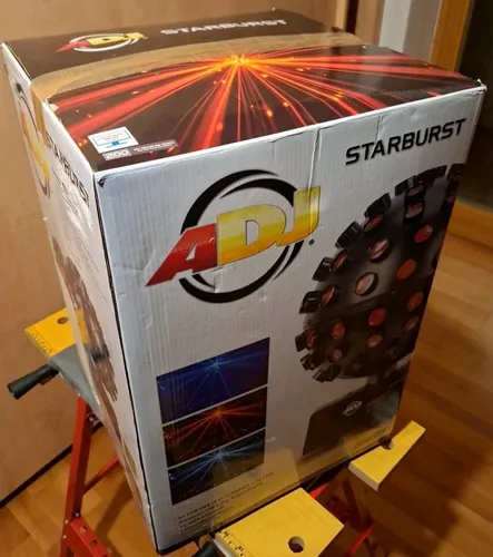 ADJ Starburst - 5x 15W RGBWY+P LED Strahleneffekt - Licht & Bühne: Erzeugt 34 helle Strahlen mit 1° Abstrahlwinkel. Ideal für Partys und Events, bietet 3 Betriebsmodi und DMX-Steuerung für kreative Lichtshows.
