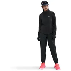 Nike Damen Swift Therma-Fit Longsleeve schwarz - Damen Laufoberteil mit Rollkragen – für warme, komfortable Läufe bei Kälte. Mit Daumenöffnungen und reflektierenden Details für Sicherheit und optimalen Sitz.