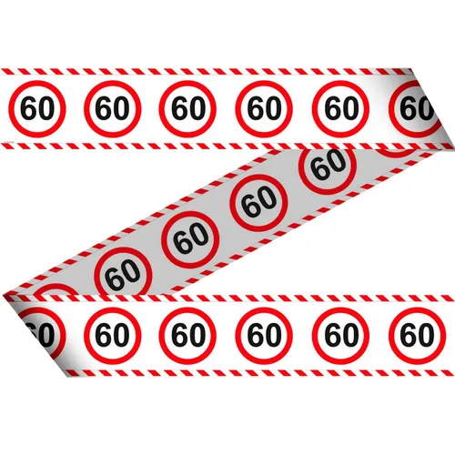 Verkehrsschild 60 Absperrband 15m