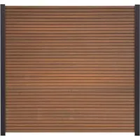 GartenLand Zaun Shadowline WPC Co-extrudiert 180x180 cm - Gartenzäune, besonders haltbar und pflegeleicht, ideal für individuelle Gestaltung und einfache Montage dank Steckzaunsystem.
