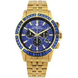 LOUIS XVI Quarzuhr Louis XVI XLXVI1132 Herrenuhr Majesté Iced Out Baguette 43mm 5ATM Louis XVI XLXVI1132 Herrenuhr Majesté Iced Out Baguette 43mm 5ATM