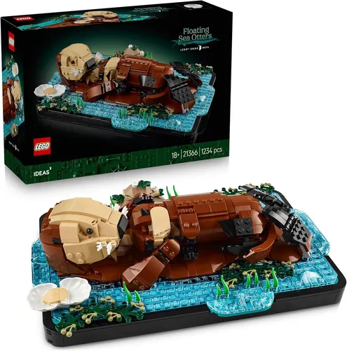 LEGO Ideas 21366 - Schwimmende Otter - Entdecke die charmanten schwimmenden Otter in diesem liebevoll gestalteten LEGO Set. Kreativer Bauspaß für Erwachsene ab 18 Jahren, ideal für Sammler und Fans.