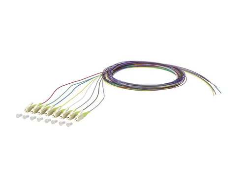 Metz Connect OpDAT Pigtail LC 2m - Multimode 50/125 - Hochwertiger 2m LWL-Pigtail mit LC-Stecker, ideal für effiziente Netzwerkinstallationen. Kompakte Bauweise und 8-farbiges Design für einfache Identifikation.