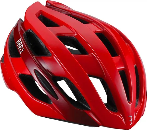 BBB Helme Hawk M (54-58cm) rot glanz - Fahrradhelm mit 21 Belüftungsöffnungen für optimale Kühlung, leichtes Design und hohe Sicherheit durch SpiderWeb Verstärkungsstruktur. Ideal für alle Radfahrer, die Komfort und Stil suchen.
