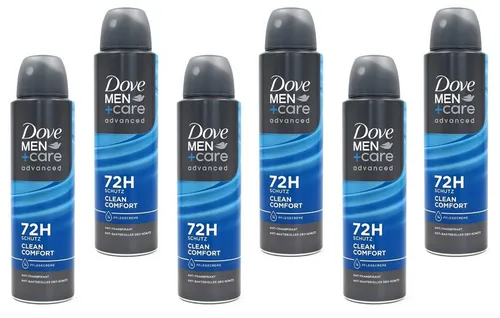 Dove Men+Care Anti-Transpirant Clean Comfort 150 ml - 72 Stunden Schutz - Deos für Männer mit 72 Stunden Schutz gegen Schweiß und Körpergeruch, angereichert mit 1/4 Pflegecreme für zarte Achselhaut, ideal für aktive Männer.