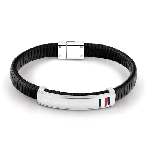 Tommy Hilfiger Jewelry Flach geflochtenes Armband 2790349 - Herrenarmband in Schwarz, leicht und stylish – das perfekte Accessoire für jeden Anlass.