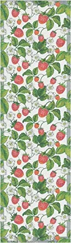 Ekelund Tischläufer Erdbeeren Jordgubbar  35x120 cm Baumwolle