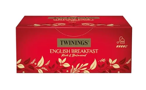Twinings English Breakfast Tea - Kräftiger Schwarztee - Tees. Genießen Sie den vollmundigen Geschmack des English Breakfast Teas von Twinings, hergestellt aus hochwertigen Teeblättern aus Sri Lanka und Indien. Perfekt für einen energischen Start in den Tag!