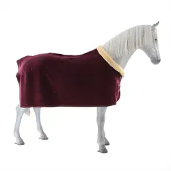 Kentucky Horsewear Fleece Show Heavy - Bordeaux, 160 - Elegante Abschwitzdecke aus 100 % Polyester mit luxuriösem Look. Ideal für kühle Tage, sorgt sie für Wärme und Komfort bei Transport und nach dem Reiten.