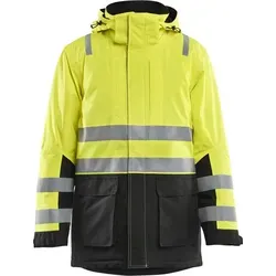 Blåkläder Warnschutz-Shirt High Vis Winterparka - Robuster Winterparka für den Einsatz in anspruchsvollen Umgebungen. Wind- und wasserfest mit warmem Steppfutter und verstellbarer Taille für optimalen Komfort und Sichtbarkeit bei jedem Wetter.