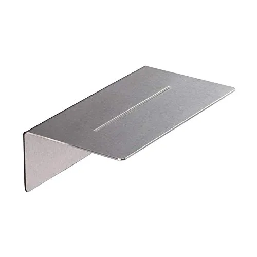 Duschablage 20 cm, Edelstahl, rostfrei, zur Verklebung, ohne Bohren - PHOS Design