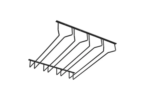 SOTECH Gläserhalter für 4 Glasreihen - Schwarz 460 x 500 x 70 mm - Praktischer Gläserhalter für 4 Glasreihen in elegantem Schwarz. Ideal für Küche, Bars und Restaurants. Halten Sie Ihre Stielgläser stets griffbereit und ordentlich. Leichte Montage und universelle Passform für fast alle Stielgläser.