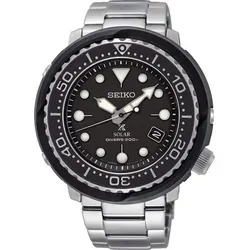 Seiko SNE497P1EST Herren Solar Uhr - Herrenuhren mit 20ATM Wasserdichtigkeit, ideal für Taucher, ausgestattet mit einem robusten Edelstahl-Gehäuse und Solar-Technologie für umweltfreundliche Energie.