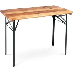 Stagecaptain BBT-117 Bierzelttisch 117 cm - Gartentisch mit stabilen Metallscharnieren, leicht zusammenklappbar für einfachen Transport, ideal für Feste und Veranstaltungen.