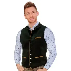 Stockerpoint Ricardo Herren Trachtenweste, Tanne, 56 - Hochwertige Trachtenweste "Ricardo" aus 100% Wolle, ideal für festliche Anlässe. Erhältlich in mehreren Farben und Größen von 46-56.