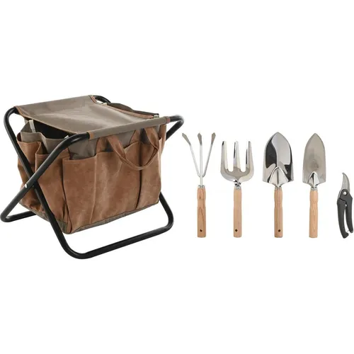 Esprit Garden tool kit Home Brown Polyester Aluminium 7 Pieces (METI_JA211411)