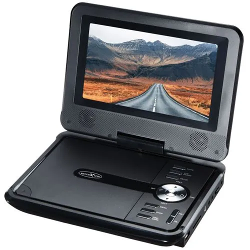 Reflexion DVD7002N Mediaplayer - DVD-Portable Mediaplayer mit 7 Zoll Bildschirm, ideal für unterwegs, unterstützt verschiedene Medienformate und bietet eine maximale Auflösung von 800 x 480.