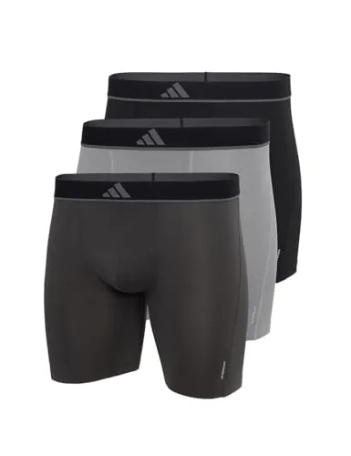 adidas Herren Slip 3er Pack - Active Micro Flex Eco Unterwäsche - Herren-Boxershorts im 3er Pack aus umweltfreundlichem Active Micro Flex Material für hohen Tragekomfort und Bewegungsfreiheit.