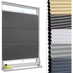 Woltu Plissee Verdunkelnd 110x120 cm – Klemmfix ohne Bohren - Praktisches Wabenplissee in Dunkelgrau, ideal für Fenster und Türen. Montage ohne Bohren, einfache Handhabung und effektive Verdunkelung für mehr Privatsphäre.