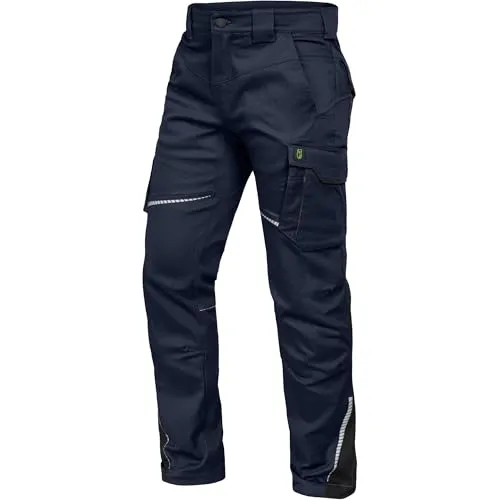 Leibwächter Flex Line Herren Arbeitshose 48 - Bequeme Bundhose mit geradem Schnitt in marine-schwarz. Hergestellt aus atmungsaktivem Stretchstoff für optimale Bewegungsfreiheit im Arbeitsalltag.