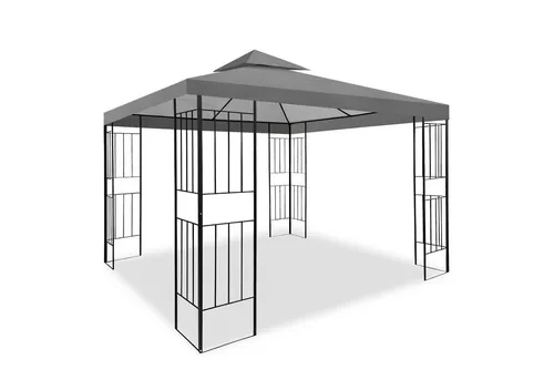 Wasserdichter Pavillon Borneo 3x3m - Ideal für Feste - Pavillon 3x3m mit 100% wasserdichtem Dach aus Polyester, optimale Belüftung und Hitzeabfuhr dank Luftzirkuationsdach. Perfekt für Partys und Veranstaltungen im Freien.