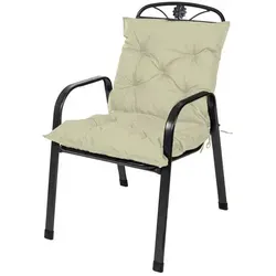 TexDeko Polsterauflage Garden - Beige Niedriglehner Sitzkissen 100x50cm - Auflagen & Polster, wasser- und schmutzabweisend für optimalen Komfort im Garten oder auf der Terrasse.