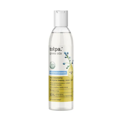 TOŁPA Green Oils Reinigungs-Mizellenwasser für Gesicht, Augen und Lippen 200 ml