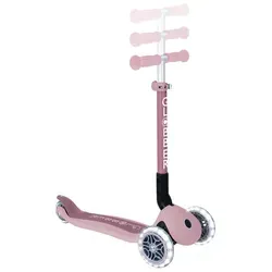 Junior Foldable Lights Eco Scooter in Beere - Dreirädriger Roller für Kleinkinder von 24 Monaten bis 5 Jahren, mit einer Tragkraft von 50 kg und einem faltbaren Design für einfachen Transport.