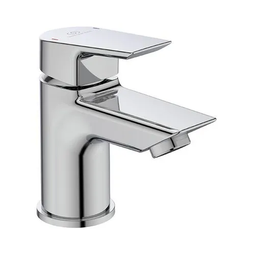 Ideal Standard PICCOLO TESI Waschtischarmatur ohne Ablaufgarnitur - Moderne Einhebel-Waschtischarmatur in Chrom, mit Durchflussbegrenzer für 5 l/min, ideal für effizienten Wasserverbrauch und komfortable Bedienung.