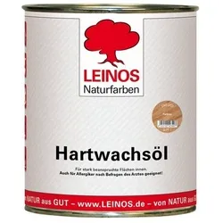 Leinos Hartwachsöl 290 farblos - 0,75 l Dose - Holzöle für stark strapazierte Oberflächen, bietet wasserabweisenden, seidenmatten Schutz für Holzfußböden, Arbeitsplatten und mehr. Ideal für private und gewerbliche Nutzung.