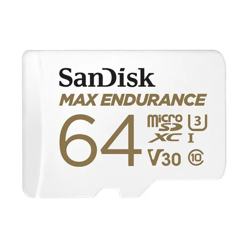 SanDisk Micro-SD-Karte Max Endurance 64GB - UHS-I U3, bis 100 MB/s, ideal für Dash-Cams und kontinuierliche Videoaufzeichnungen
