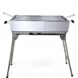 Grillpeter Mangal Kairat Schaschlik Grill mit Drehspieß und Powerbank - Grill für 9 Spieße mit herausnehmbarer Aschewanne. Genießen Sie zartes Fleisch dank gleichmäßiger Grillung. Ideal für gesellige Grillabende im Freien!