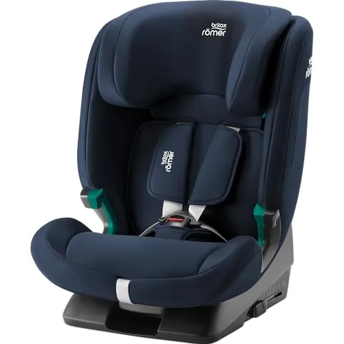 BRITAX RÖMER Kindersitz EVOLVAFIX - Sicherer Begleiter von 15 Monaten bis 12 Jahren - i-Size Kindersitz für Kinder von 76-150 cm, ausgestattet mit ISOFIX und Flip & Grow Funktion für längeren Gebrauch. Komfortable Easy Recline-Funktion für entspannte Fahrten.