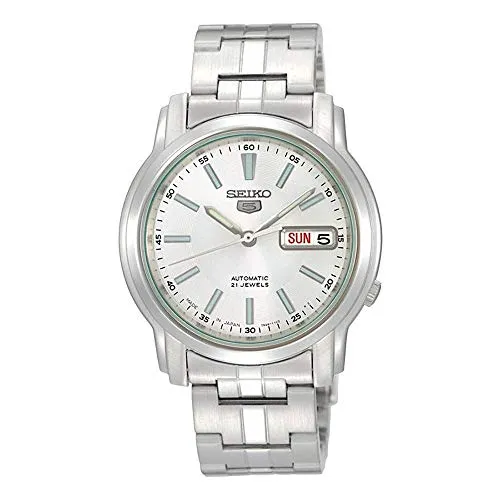 Seiko 5 Silber Uhr SNKL75K1