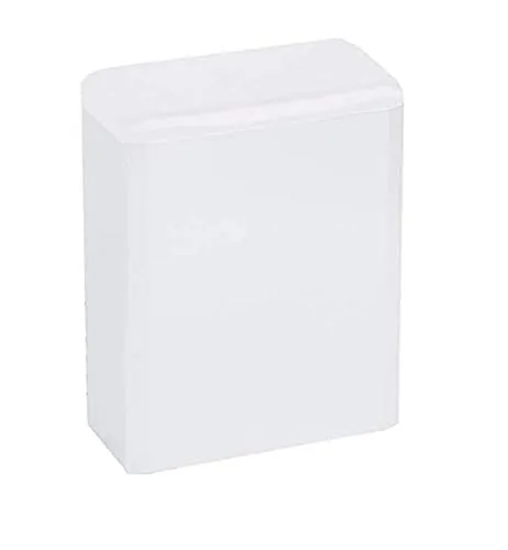 ALLCARE 11090 Mediclinics PP0006 Abfallbehälter Weiß, 6 L - Öffentlicher Toilettenabfallbehälter aus pulverbeschichtetem Stahl, ideal für Wandmontage oder freistehend, mit Klappdeckel für hygienische Nutzung und einheitliches Design im Waschraum.