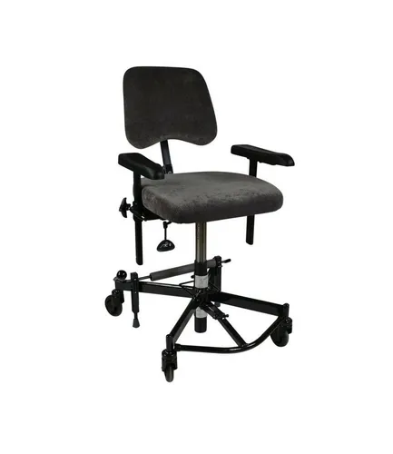 Devita - Trippelstuhl Basic mit Rollen, manuell höhenverstellbar bis 150 kg, ideal für mehr Mobilität und Sicherheit im Alltag