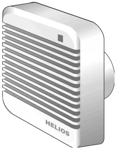 Helios HV 150/4 Wandeinbauventilator DN150 - Badlüfter & Kleinraumventilatoren, ideal für Be- und Entlüftung in Räumen bis 60 m², energieeffizient mit 230 V Spannung.