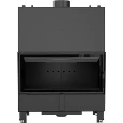 Wasserführender Kamineinsatz LUCY 20 kW Ø 200 schwarz - Modernes Kaminofen für alle Zimmer, mit einer Nennwärmeleistung von 20 kW und einem hohen Wirkungsgrad von 82%, ideal für effiziente Heizlösungen.