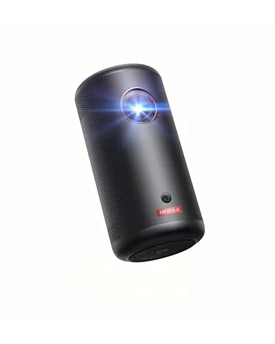 Nebula Capsule3 Mini Beamer - 1080p, WLAN, 200 ANSI-Lumen, tragbar mit 120-Zoll Bild, Netflix und Dolby Digital vorinstalliert, 2,5 Stunden Spielzeit