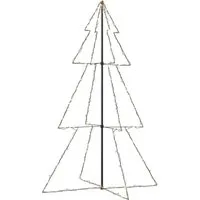 vidaXL Weihnachtsbaum Kegelform mit 240 LEDs - Hochwertiger Weihnachtsbaum für Innen und Außen mit 240 warmweißen LEDs und 8 Lichteffekten. Ideal für festliche Stimmung und einfache Montage.